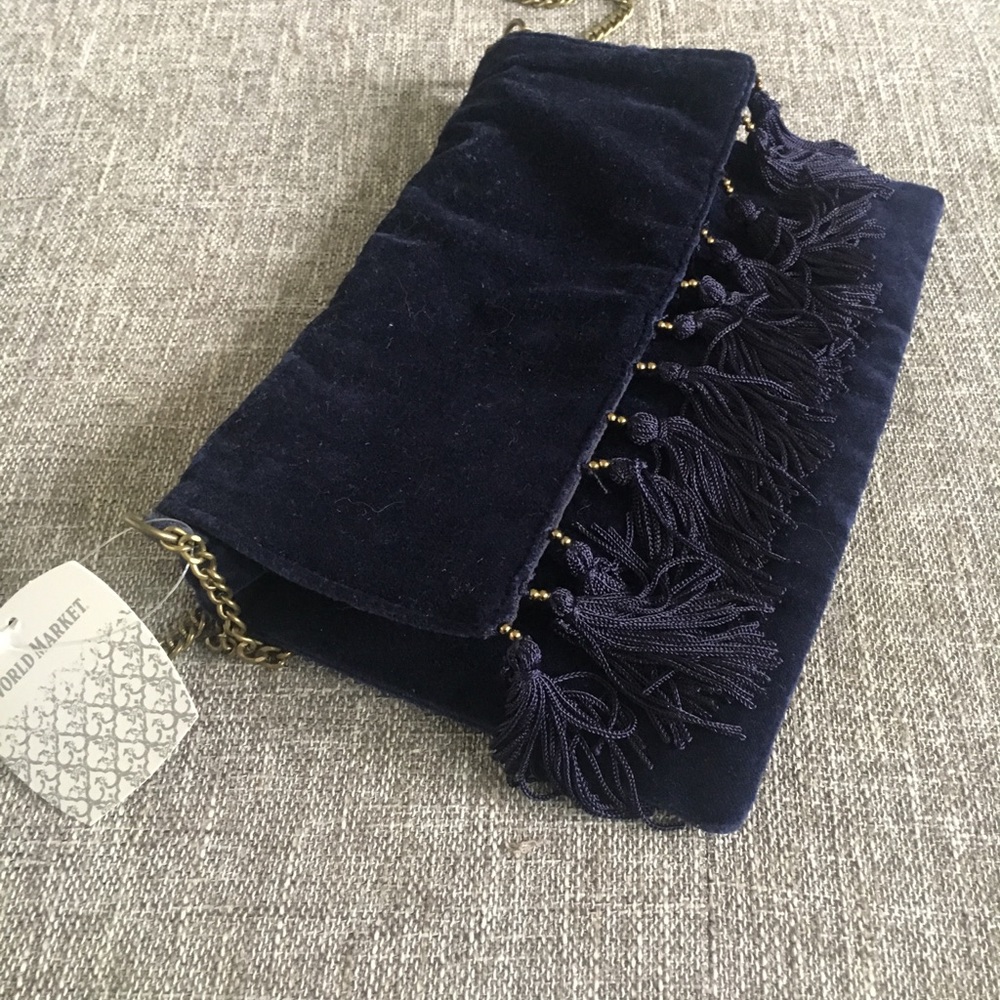 NWT Blue Velvet  Tasle Crossbody Bag